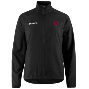 TILK�B SKI Craft tr�ningsjakke 2.0 W, sort med logo og navn 