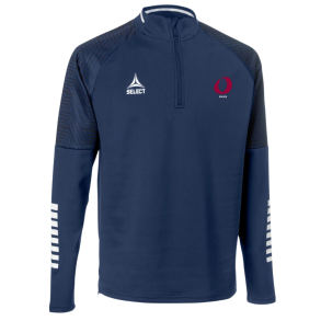 Select Zip 1/2 jacket Monaco v24, Navy med logo og navn 