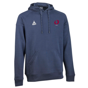 Select Hoodie Oxford v25, Navy med logo og navn 