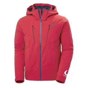 Helly Hansen - Herre Alpha 4.0 skijakke med logo, R�d