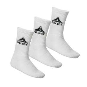 Select Sports 3 pack str�mper, Hvid