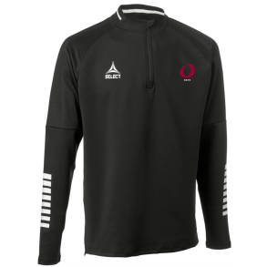 Select Zip 1/2 jacket Monaco v24, Sort med logo og navn 