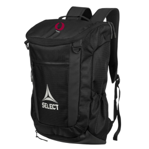 Select Backpack net v25, Sort med logo og navn 